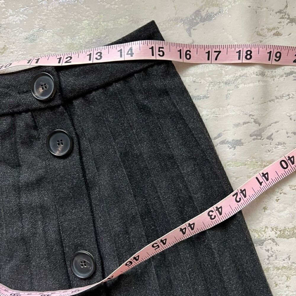 Zara Pleated Button Front Maxi Skirt Long School girl - Picture 4 of 10